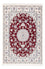 Persisk tæppe - Nain - Premium - 120 x 80 cm - rød