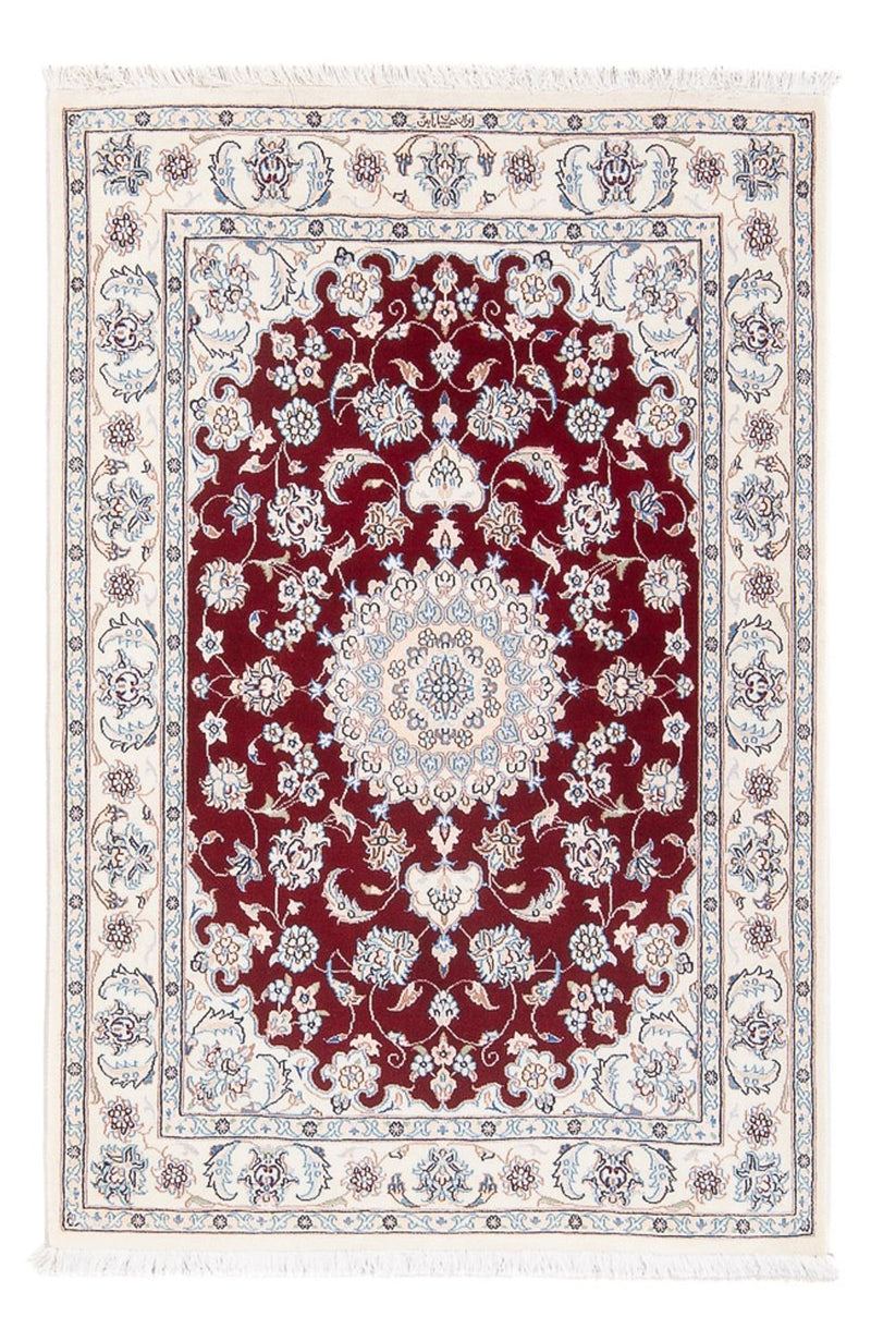 Persisk tæppe - Nain - Premium - 120 x 80 cm - rød