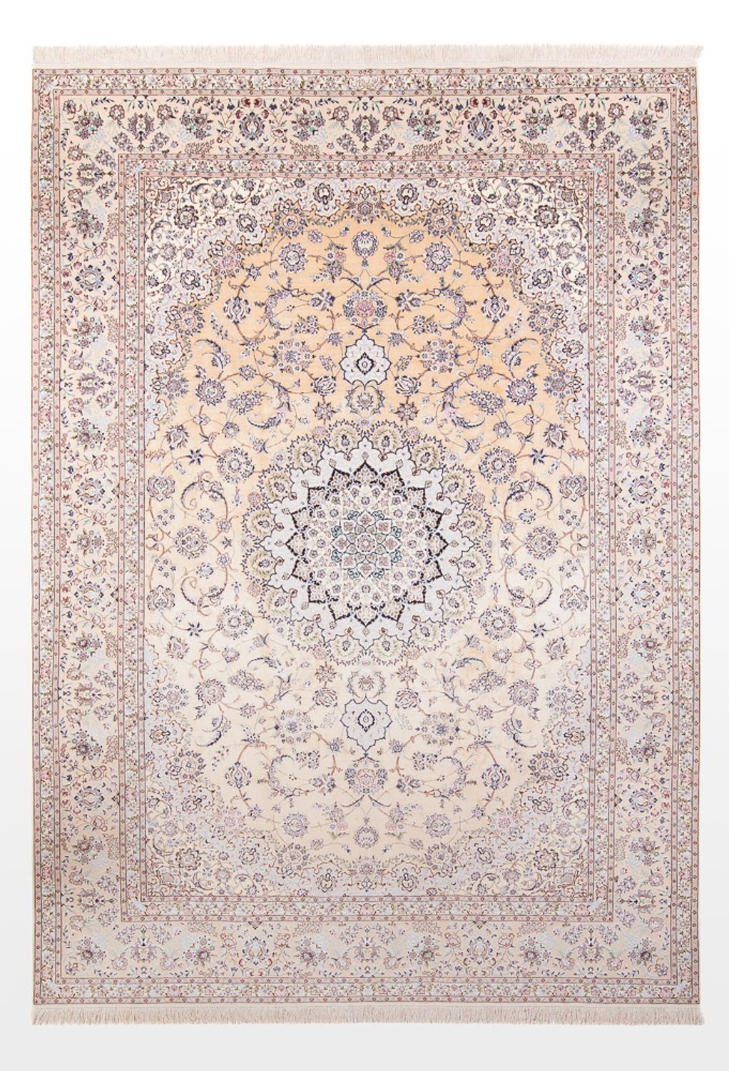 Persisk tæppe - Nain - Premium - 361 x 252 cm - laks