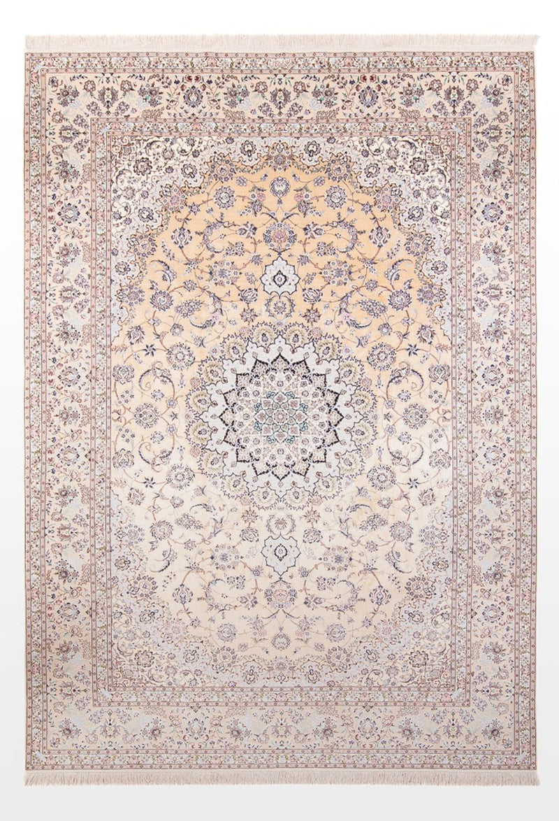 Persisk tæppe - Nain - Premium - 361 x 252 cm - laks
