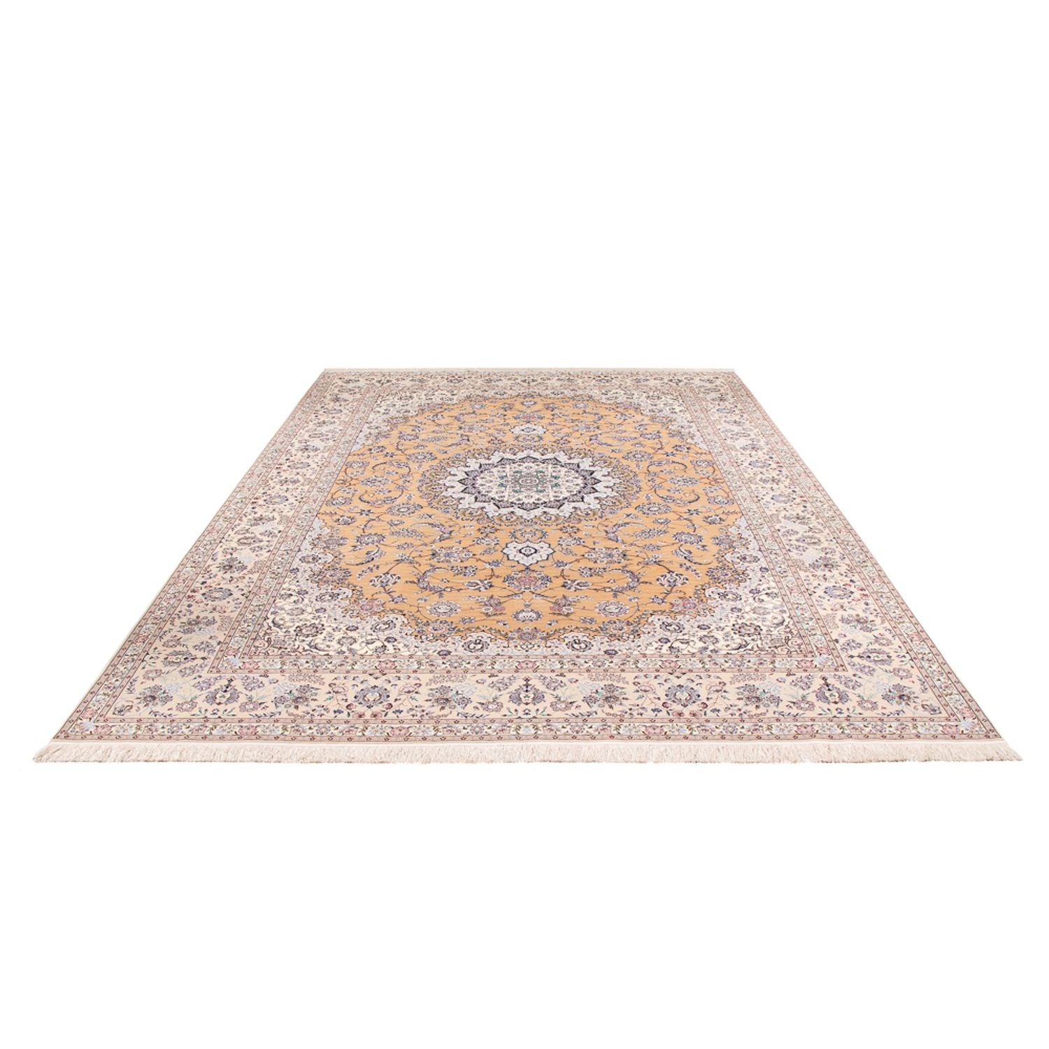 Persisk tæppe - Nain - Premium - 361 x 252 cm - laks