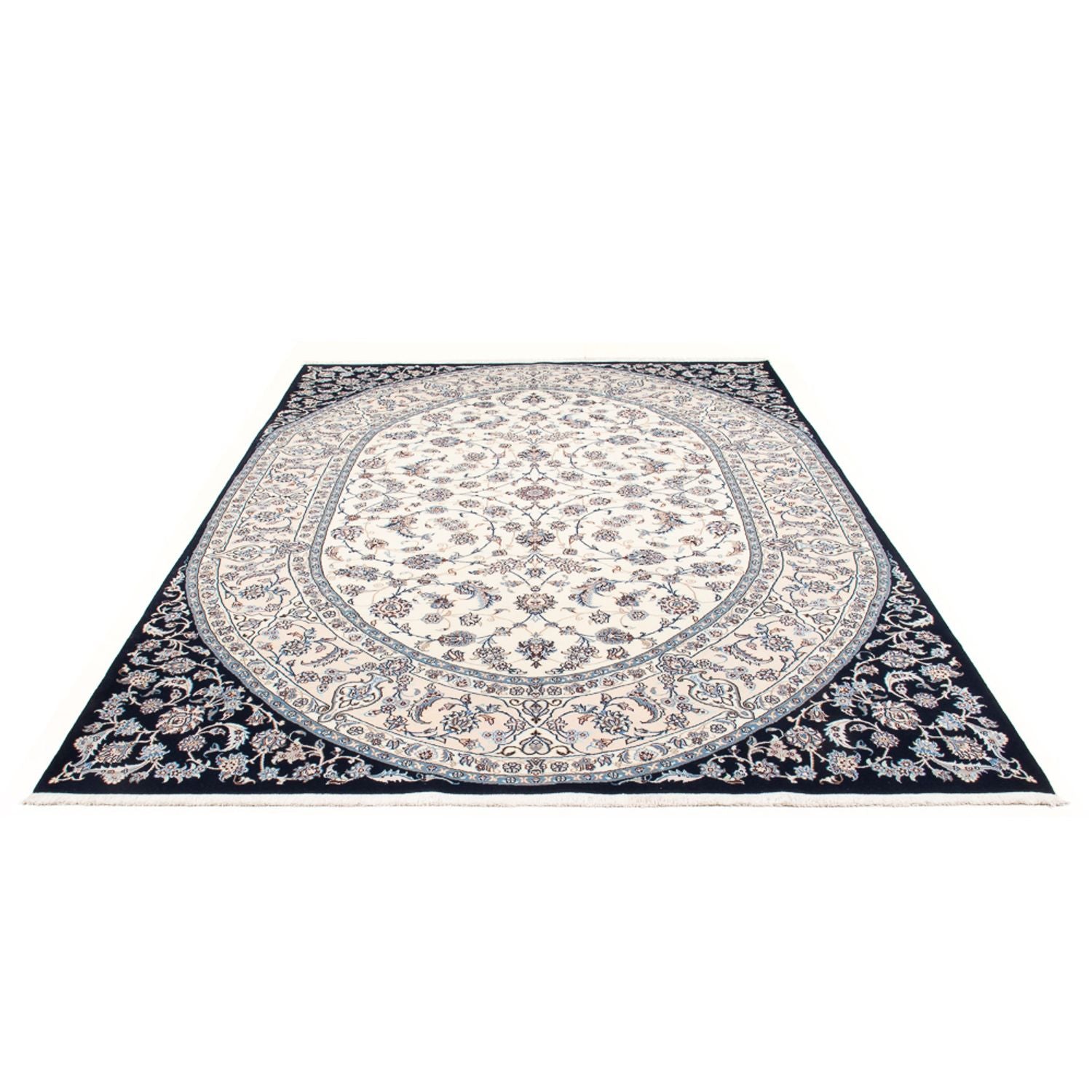 Persisk tæppe - Nain - 295 x 202 cm - creme