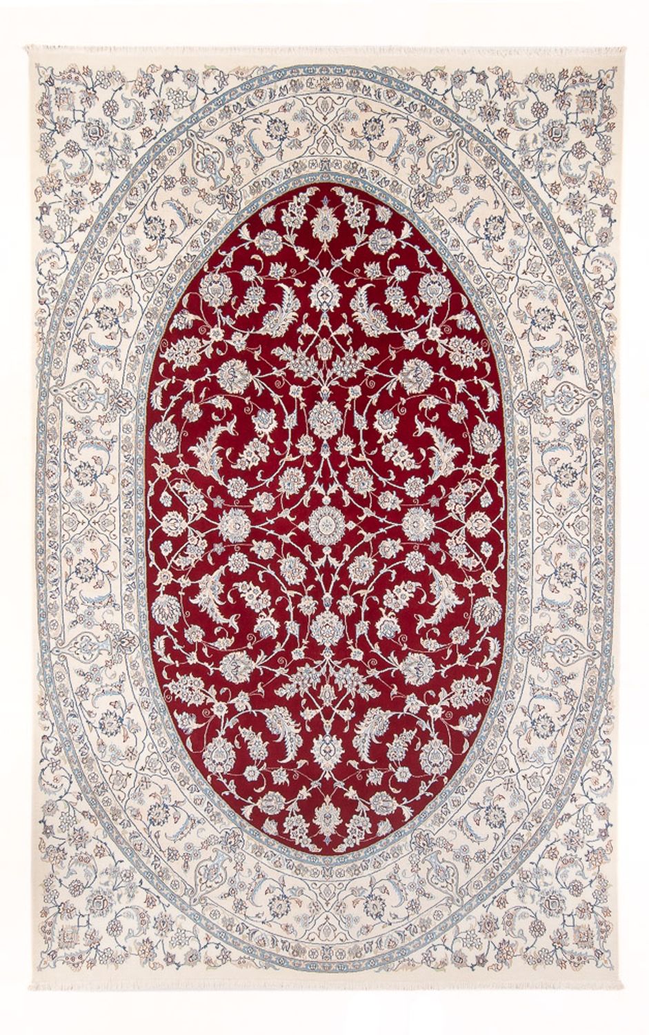 Persisk tæppe - Nain - 300 x 202 cm - rød