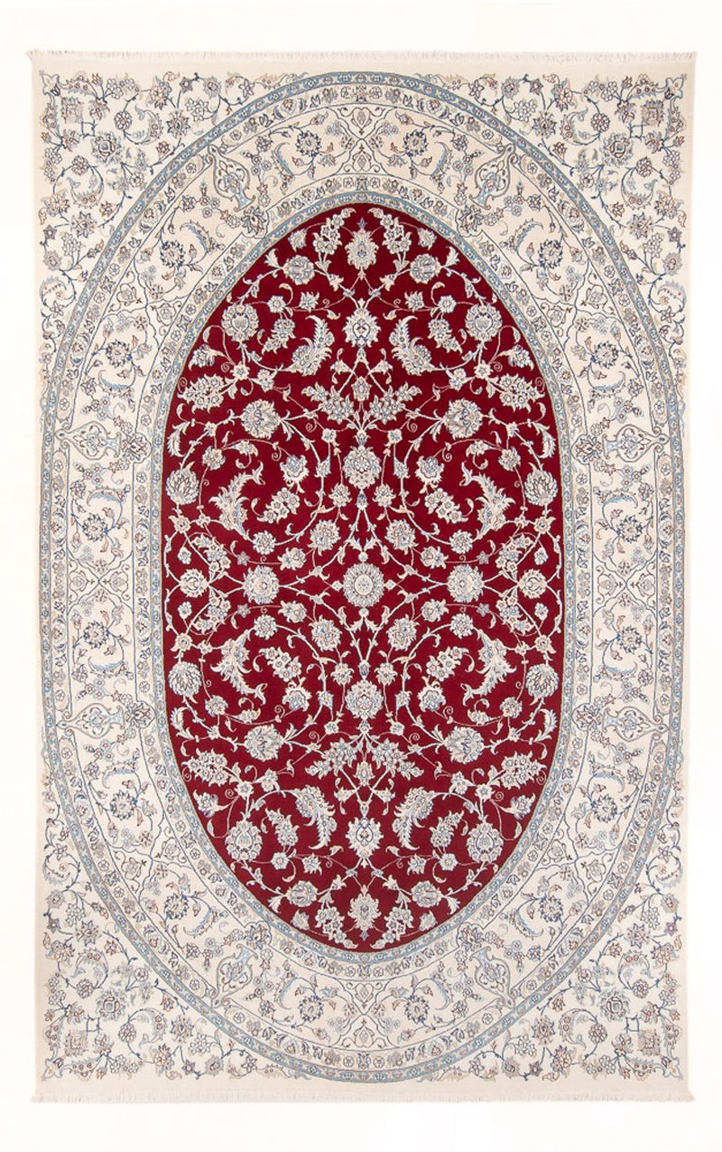 Persisk tæppe - Nain - 300 x 202 cm - rød