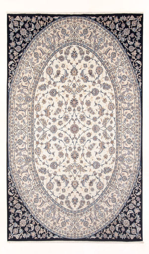Persisk tæppe - Nain - 315 x 198 cm - creme