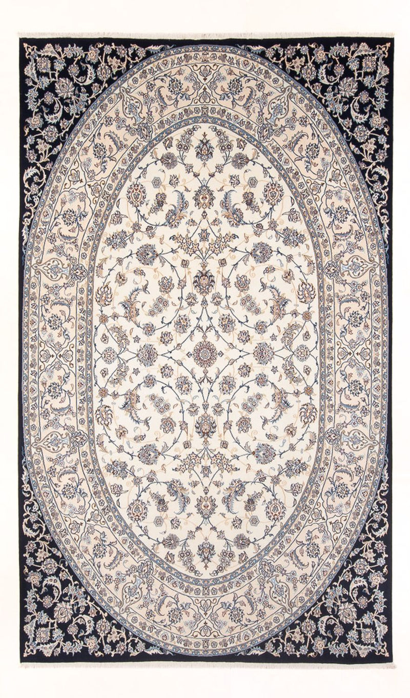 Persisk tæppe - Nain - 315 x 198 cm - creme