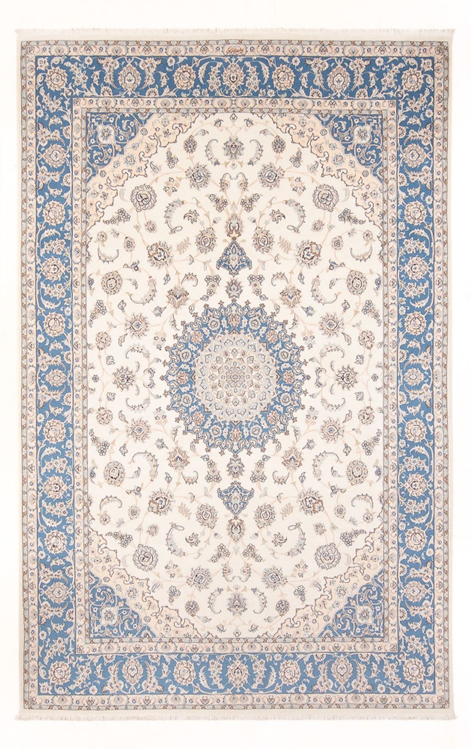 Persisk tæppe - Nain - Premium - 292 x 200 cm - creme