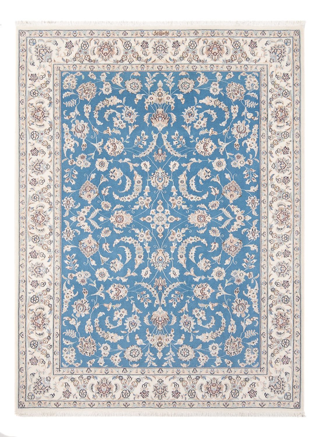 Persisk tæppe - Nain - Premium - 198 x 152 cm - blå