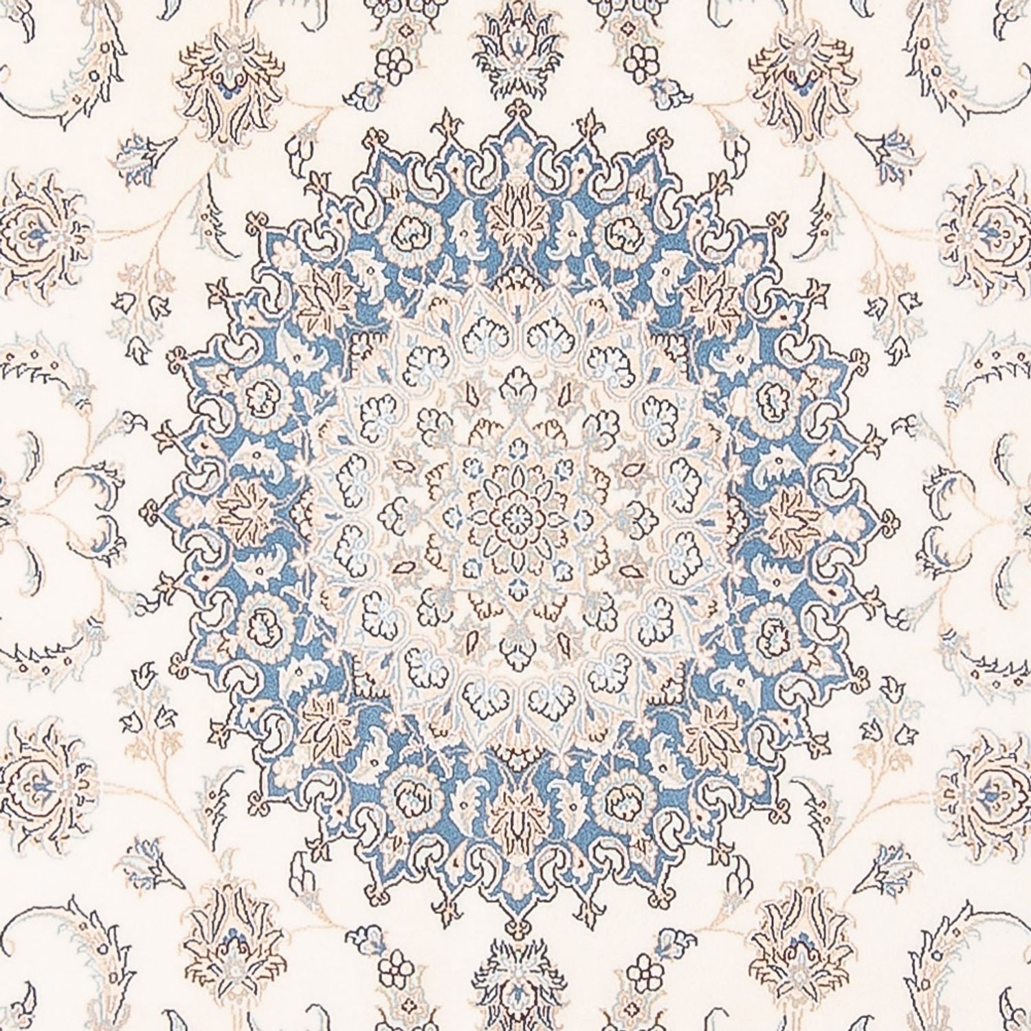 Persisk tæppe - Nain - Premium - 298 x 200 cm - creme