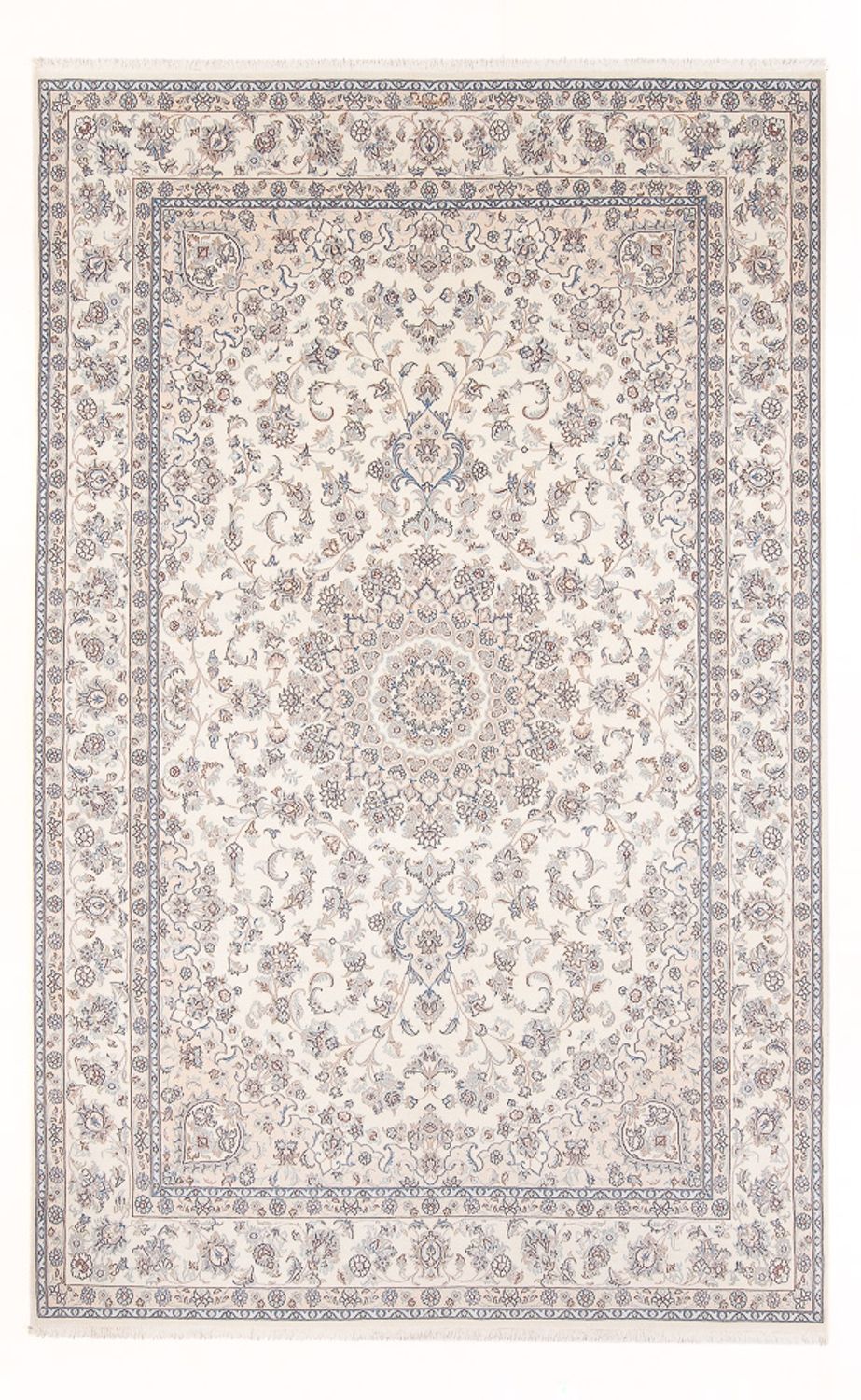 Persisk tæppe - Nain - Premium - 294 x 198 cm - creme