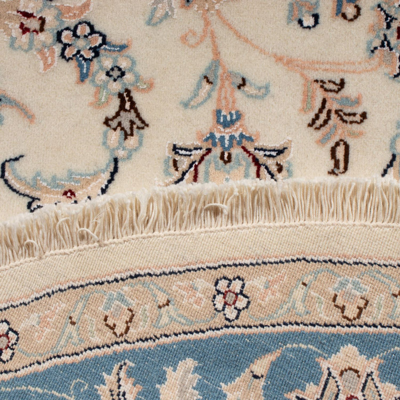 Persisk tæppe - Nain - Premium rundt  - 150 x 150 cm - creme
