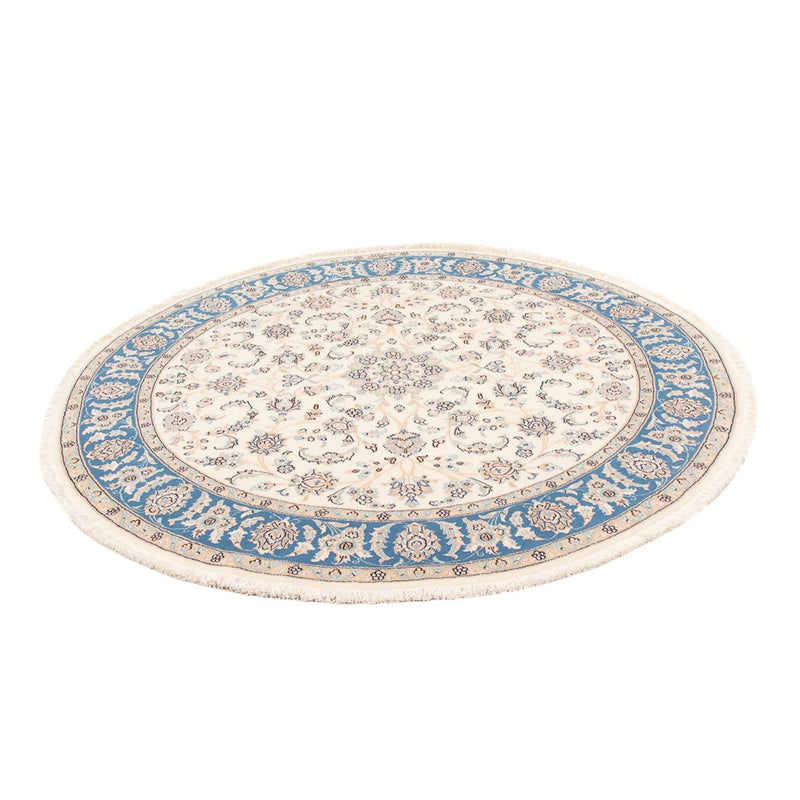 Persisk tæppe - Nain - Premium rundt  - 150 x 150 cm - creme