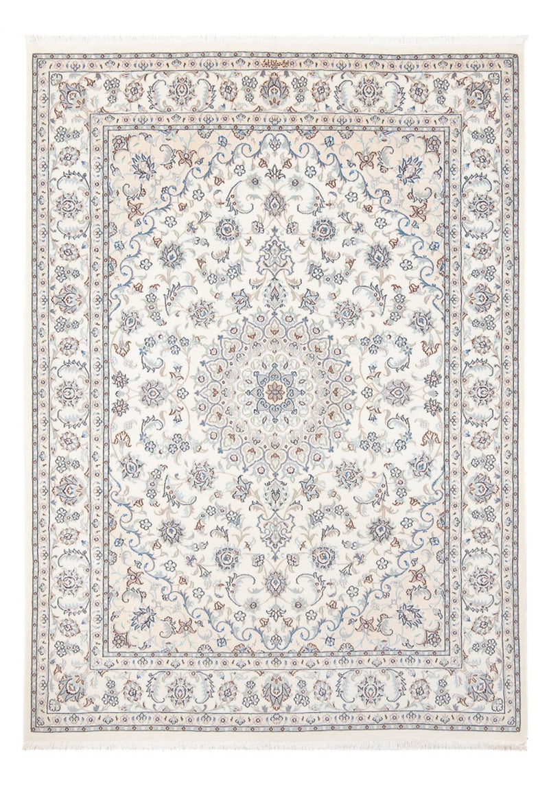 Persisk tæppe - Nain - Premium - 204 x 150 cm - creme