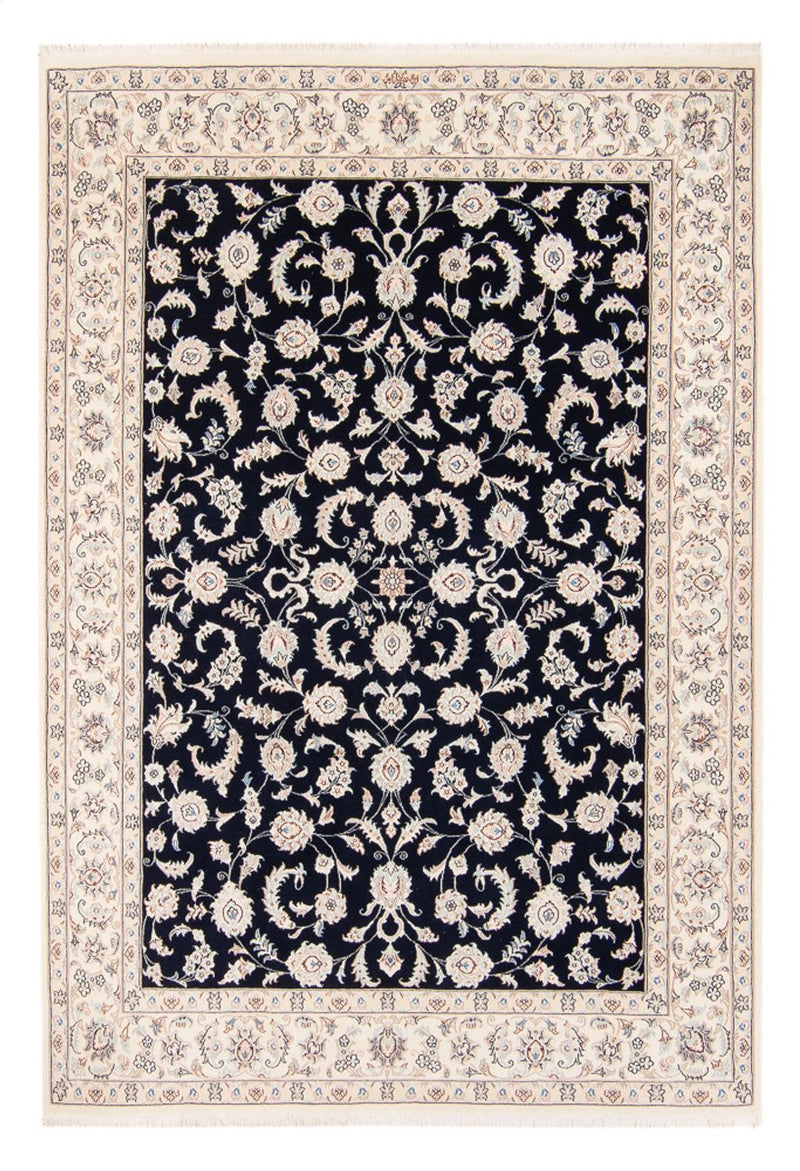 Persisk tæppe - Nain - 235 x 172 cm - mørkeblå
