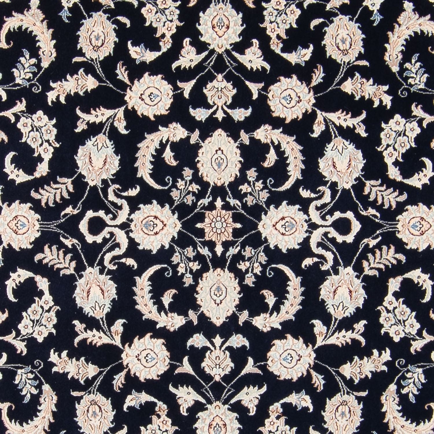 Persisk tæppe - Nain - 235 x 172 cm - mørkeblå