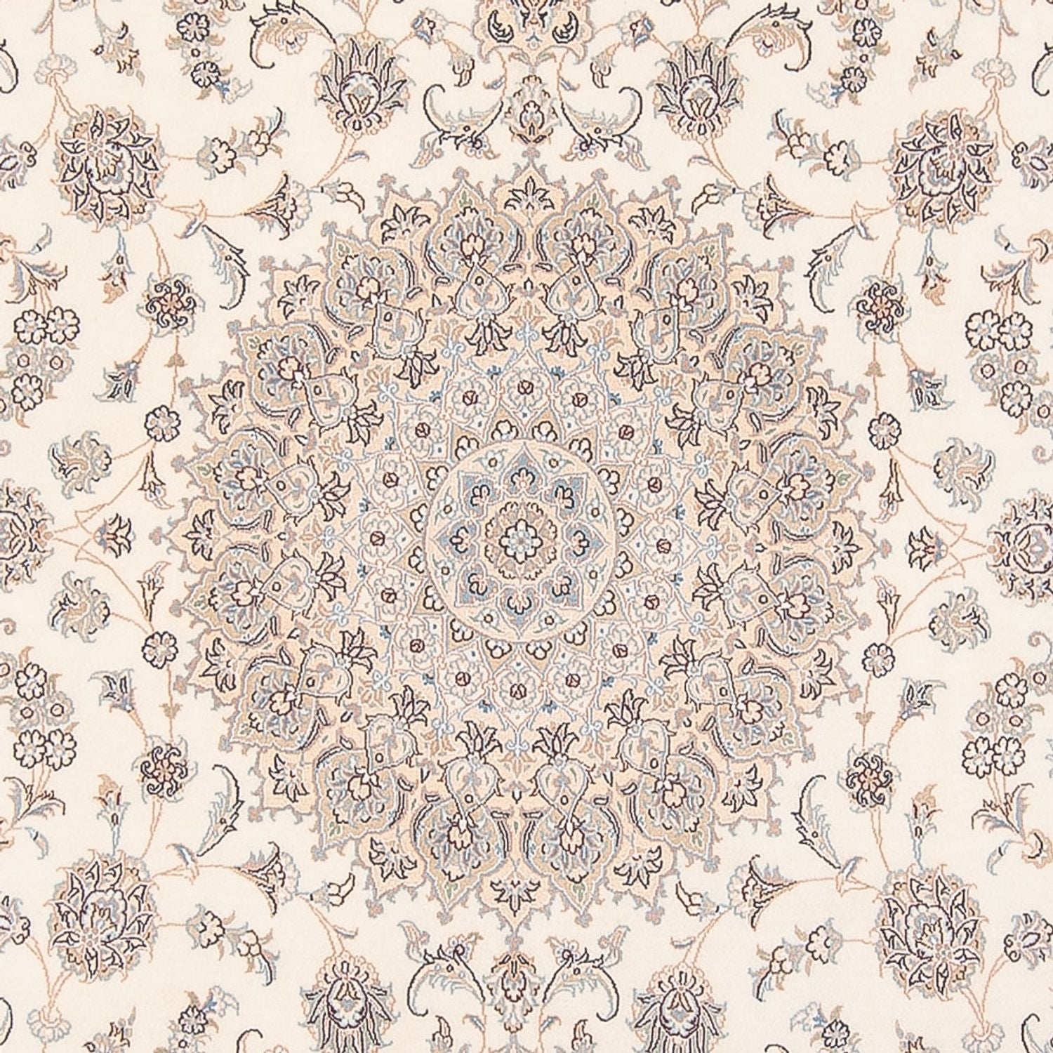 Persisk tæppe - Nain - Premium - 270 x 251 cm - creme