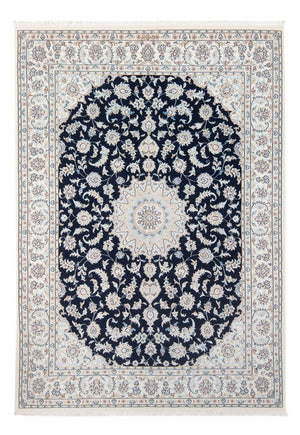 Persisk tæppe - Nain - Premium - 207 x 146 cm - mørkeblå