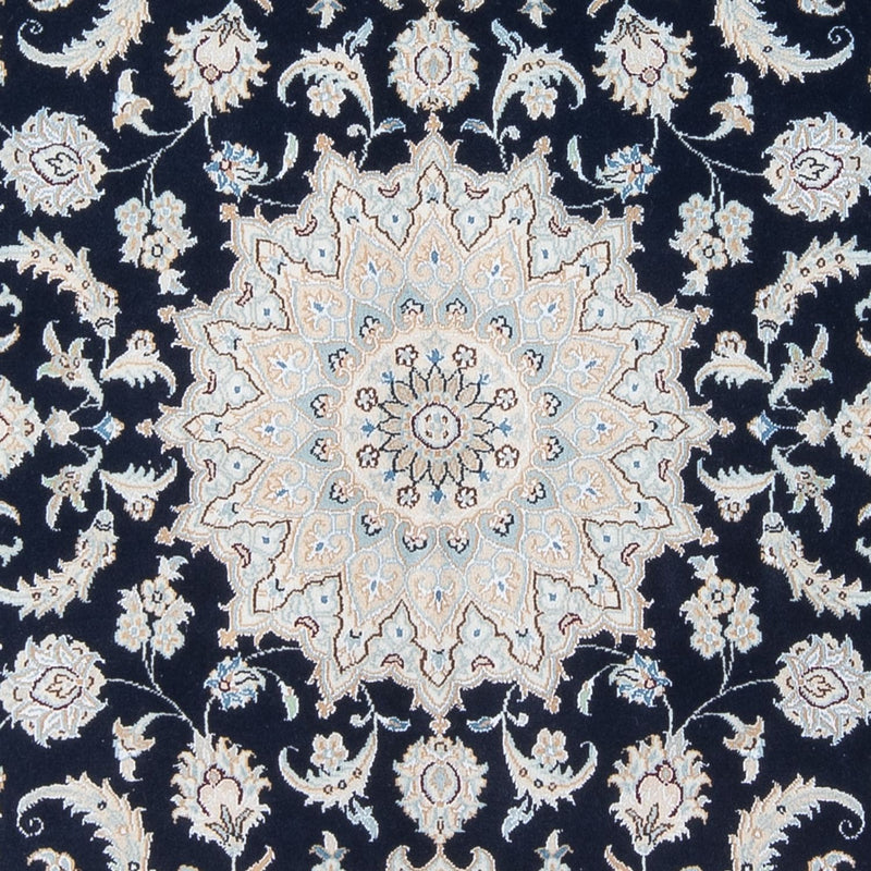 Persisk tæppe - Nain - Premium - 207 x 146 cm - mørkeblå