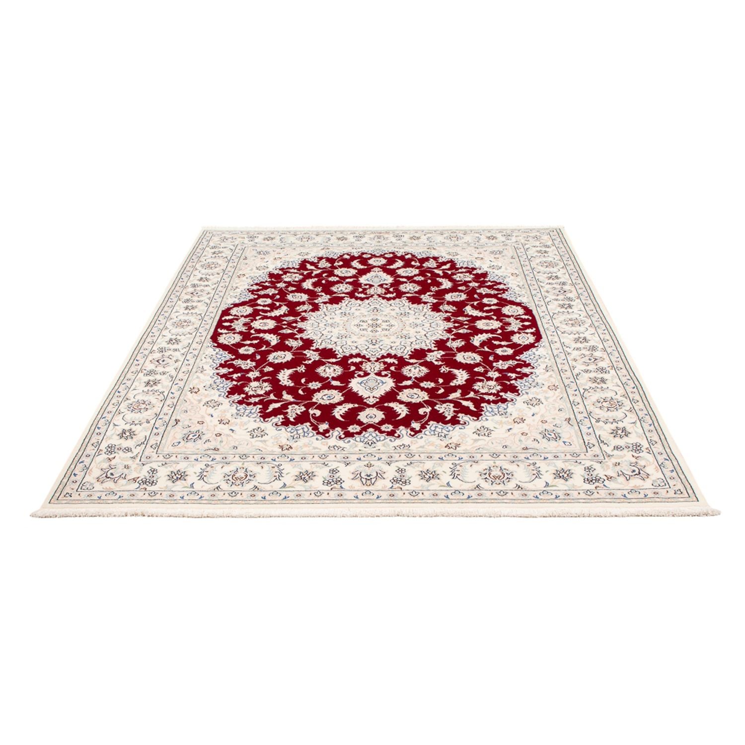 Persisk tæppe - Nain - Premium - 200 x 150 cm - rød