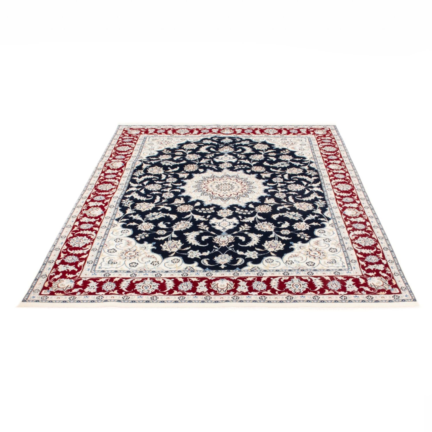 Persisk tæppe - Nain - Royal - 203 x 145 cm - mørkeblå
