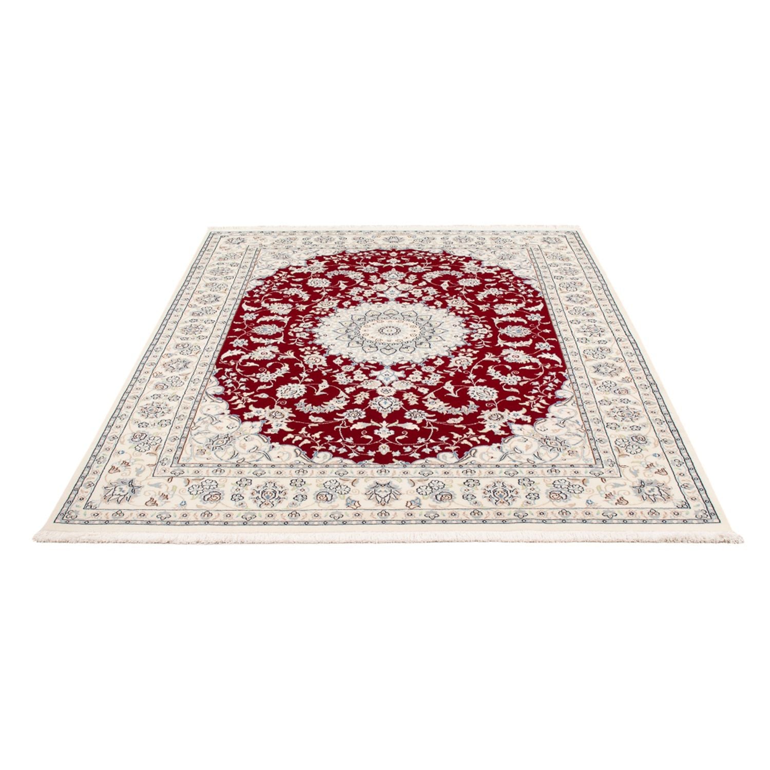 Persisk tæppe - Nain - Premium - 200 x 146 cm - rød