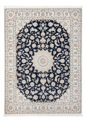 Persisk tæppe - Nain - Premium - 205 x 148 cm - mørkeblå