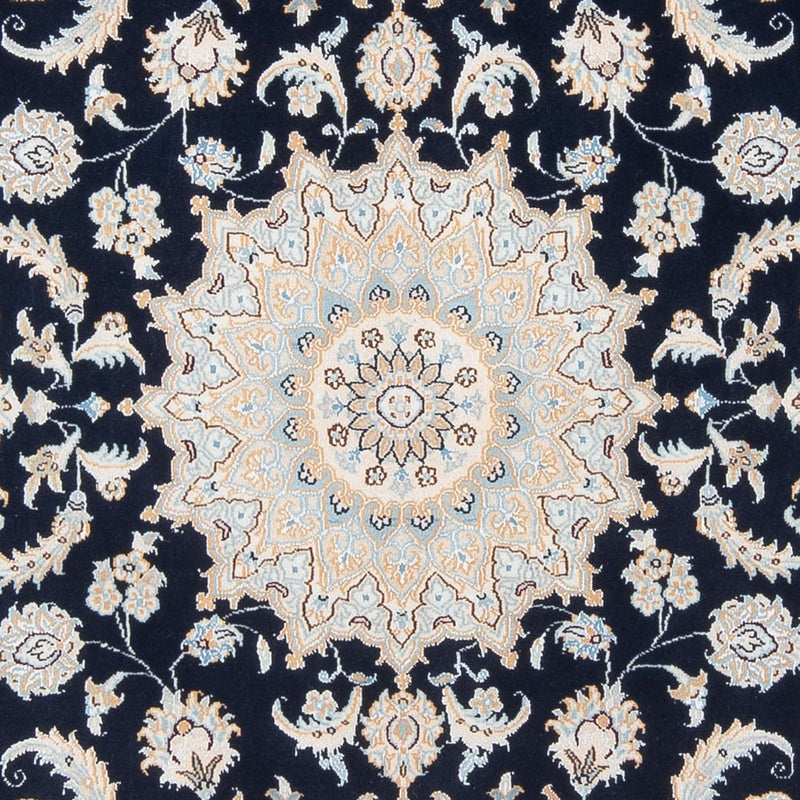 Persisk tæppe - Nain - Premium - 205 x 148 cm - mørkeblå