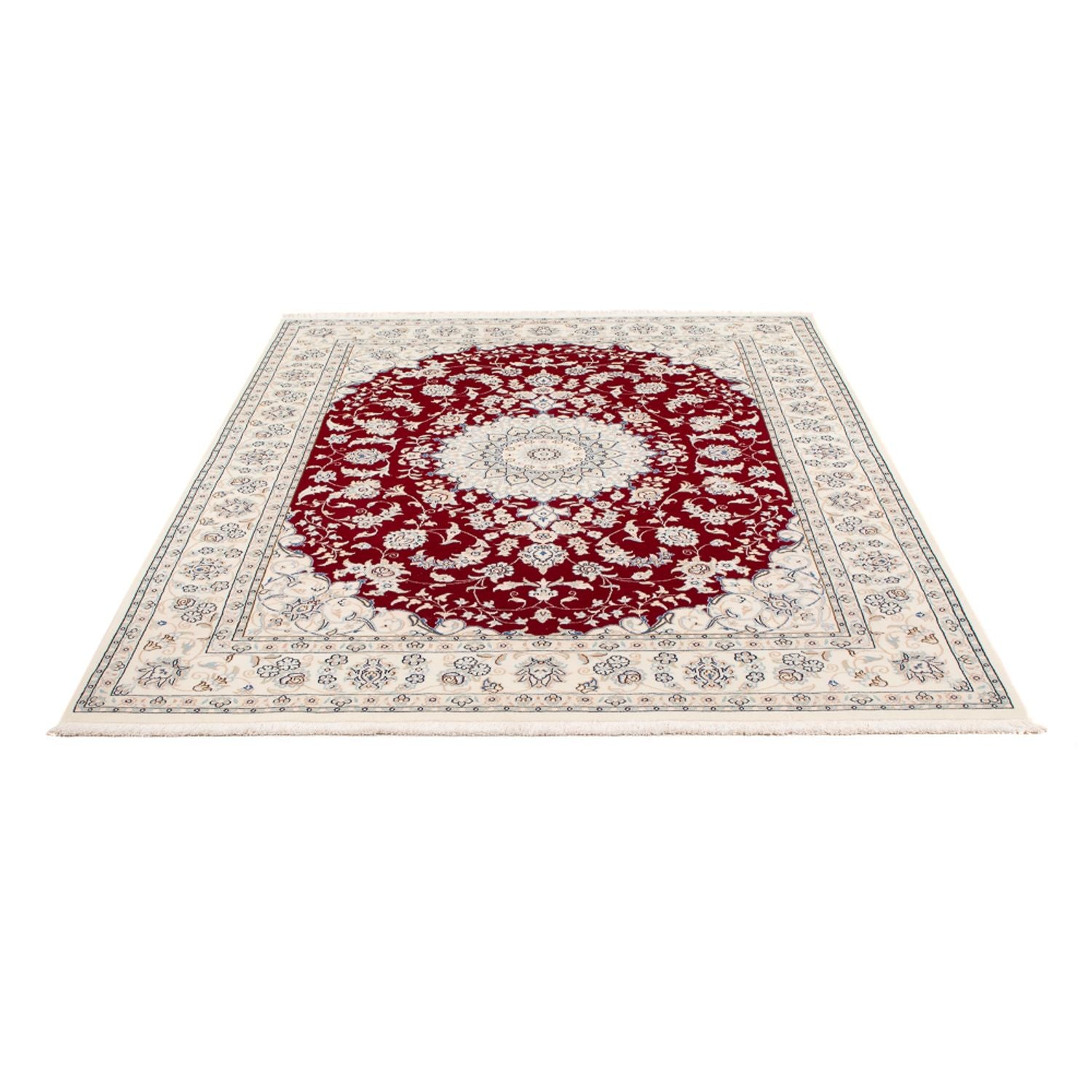 Persisk tæppe - Nain - Premium - 205 x 148 cm - rød