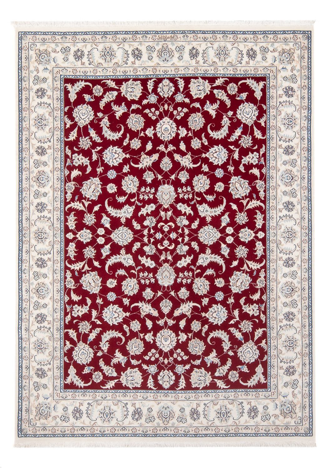 Persisk tæppe - Nain - Premium - 204 x 146 cm - rød