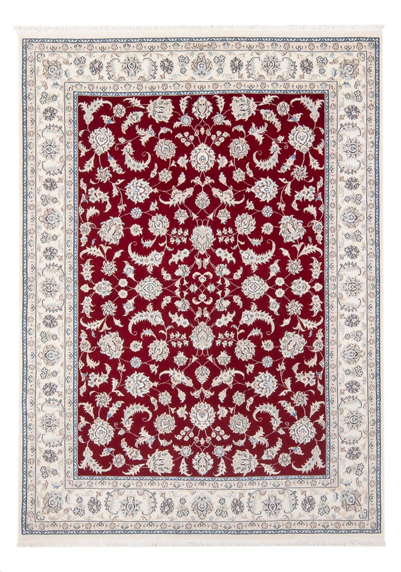 Persisk tæppe - Nain - Premium - 204 x 146 cm - rød
