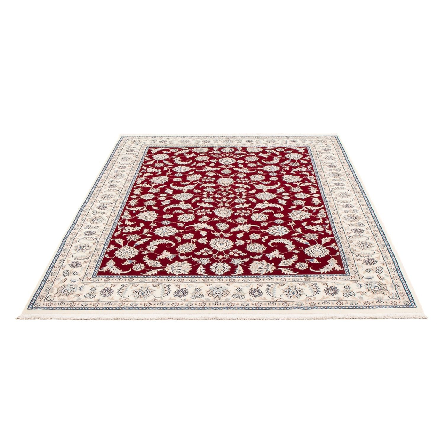 Persisk tæppe - Nain - Premium - 204 x 146 cm - rød