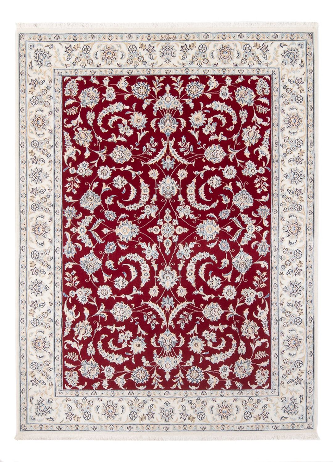Persisk tæppe - Nain - Premium - 202 x 150 cm - rød
