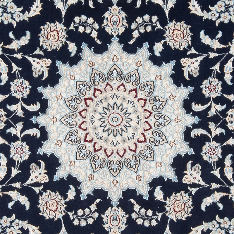 Persisk tæppe - Nain - Premium - 207 x 149 cm - mørkeblå
