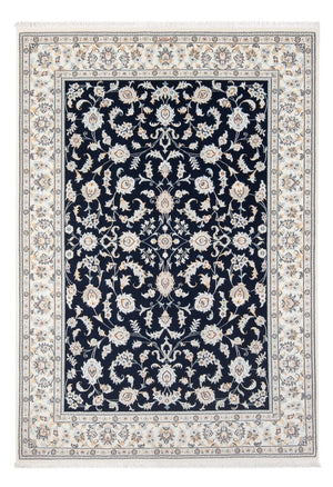 Persisk tæppe - Nain - Premium - 205 x 148 cm - mørkeblå