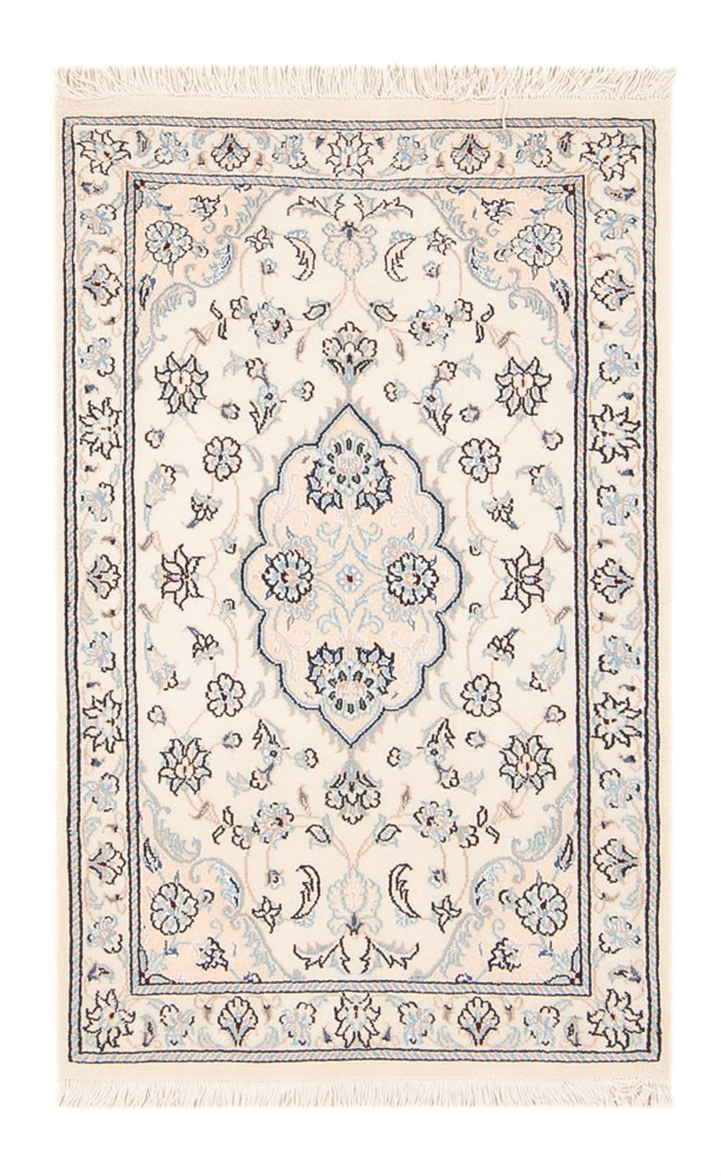 Persisk tæppe - Nain - 95 x 55 cm - creme