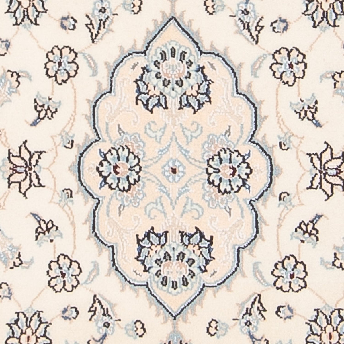 Persisk tæppe - Nain - 95 x 55 cm - creme