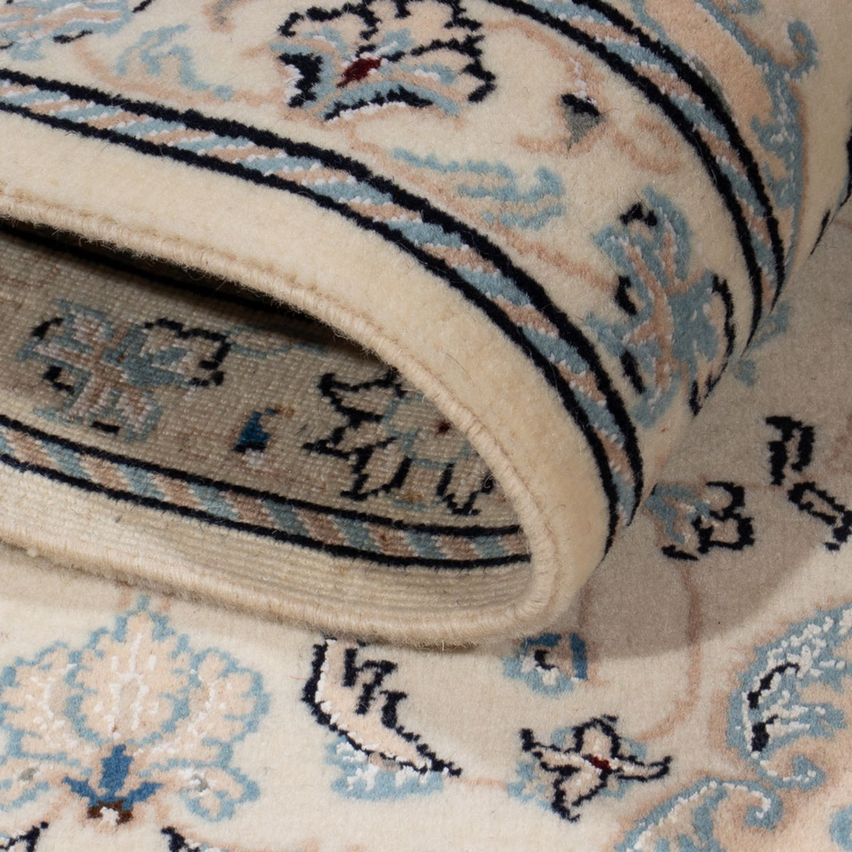 Persisk tæppe - Nain - 95 x 55 cm - creme