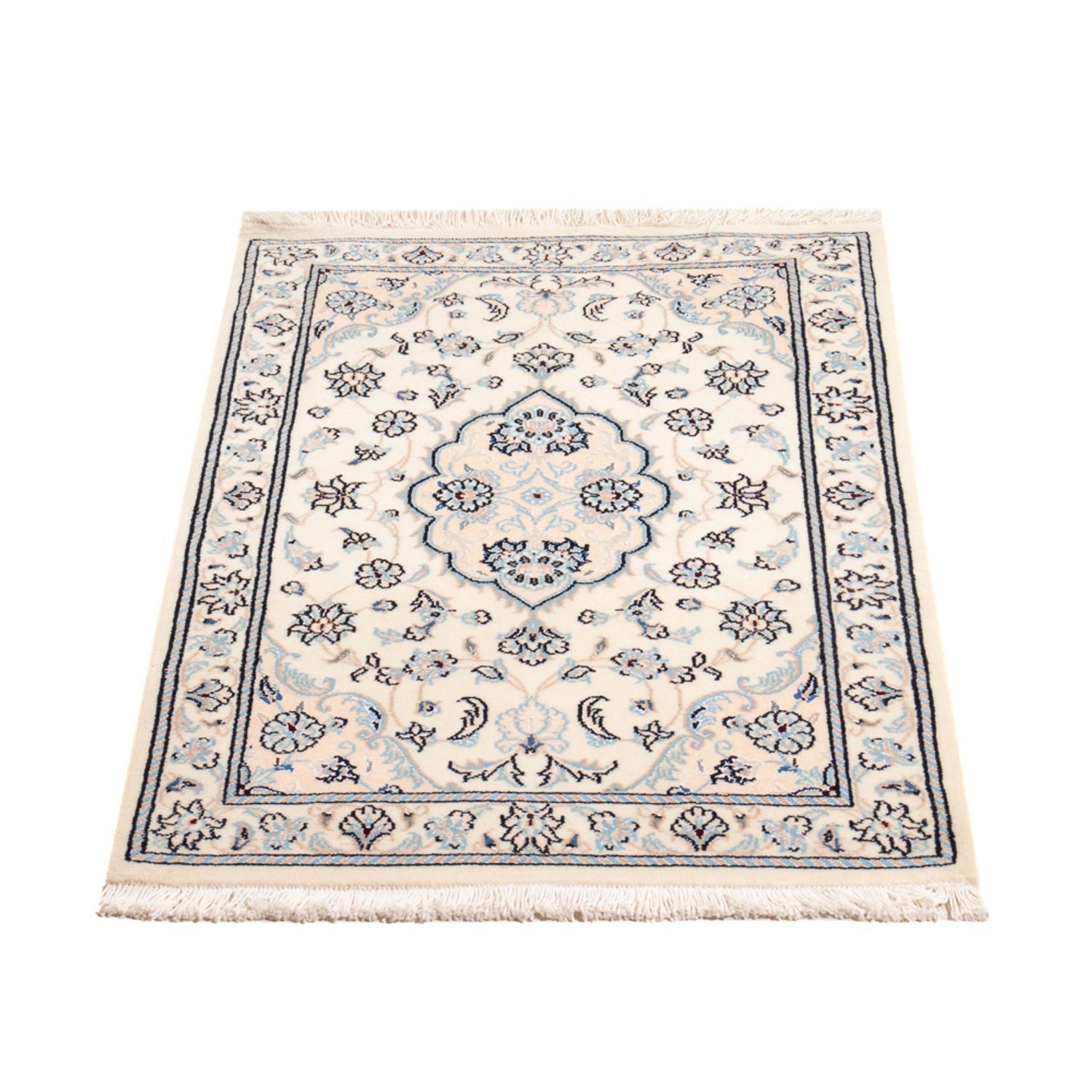 Persisk tæppe - Nain - 95 x 55 cm - creme