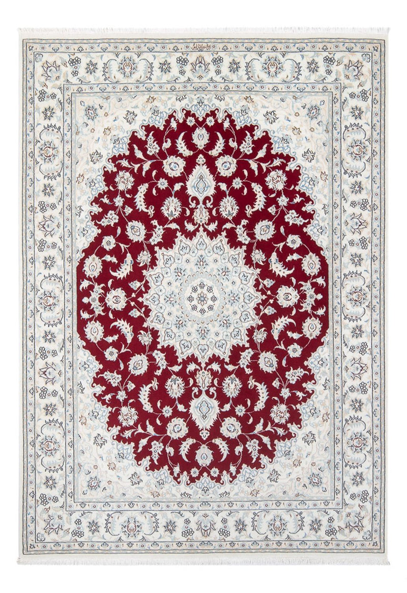 Persisk tæppe - Nain - Premium - 206 x 147 cm - rød