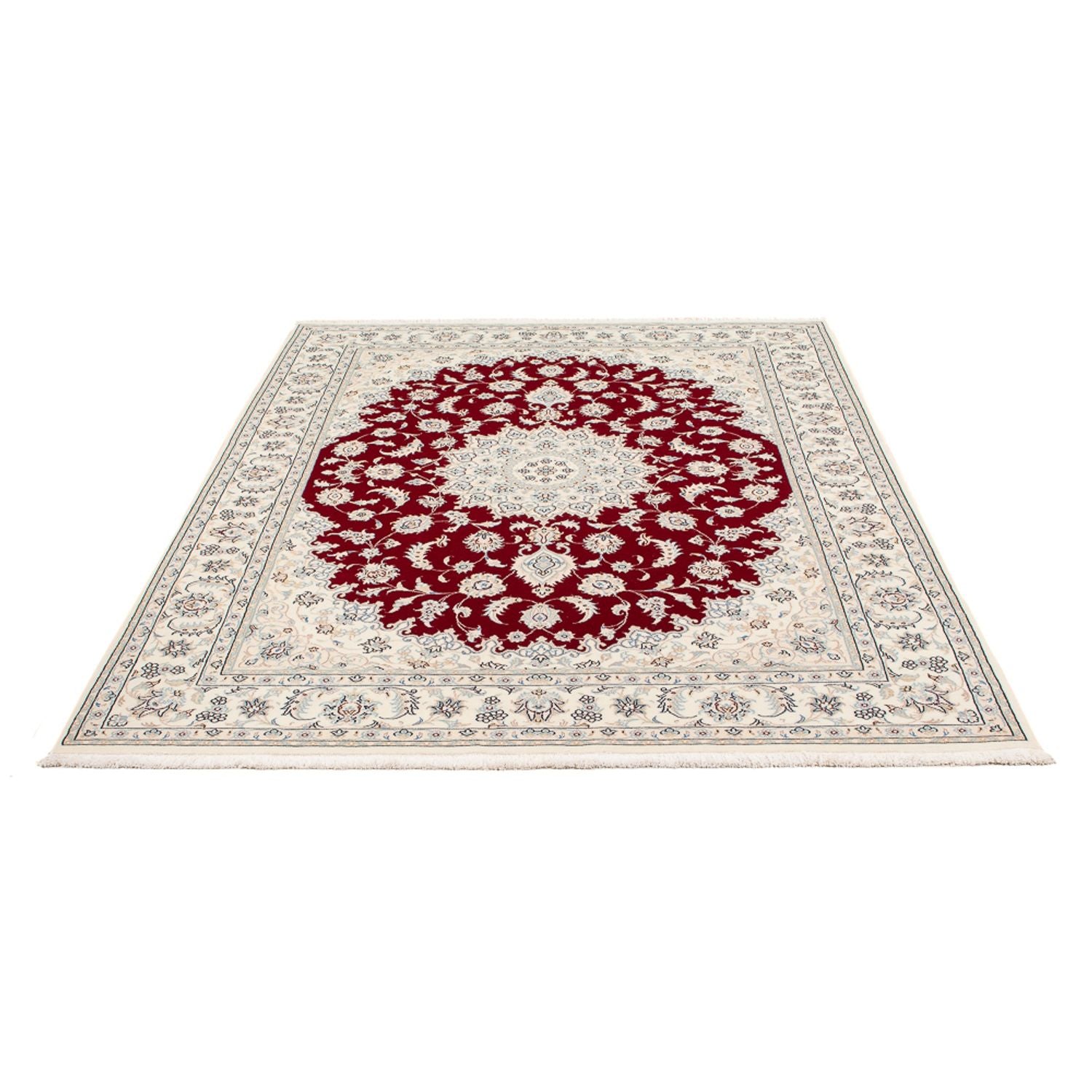 Persisk tæppe - Nain - Premium - 206 x 147 cm - rød