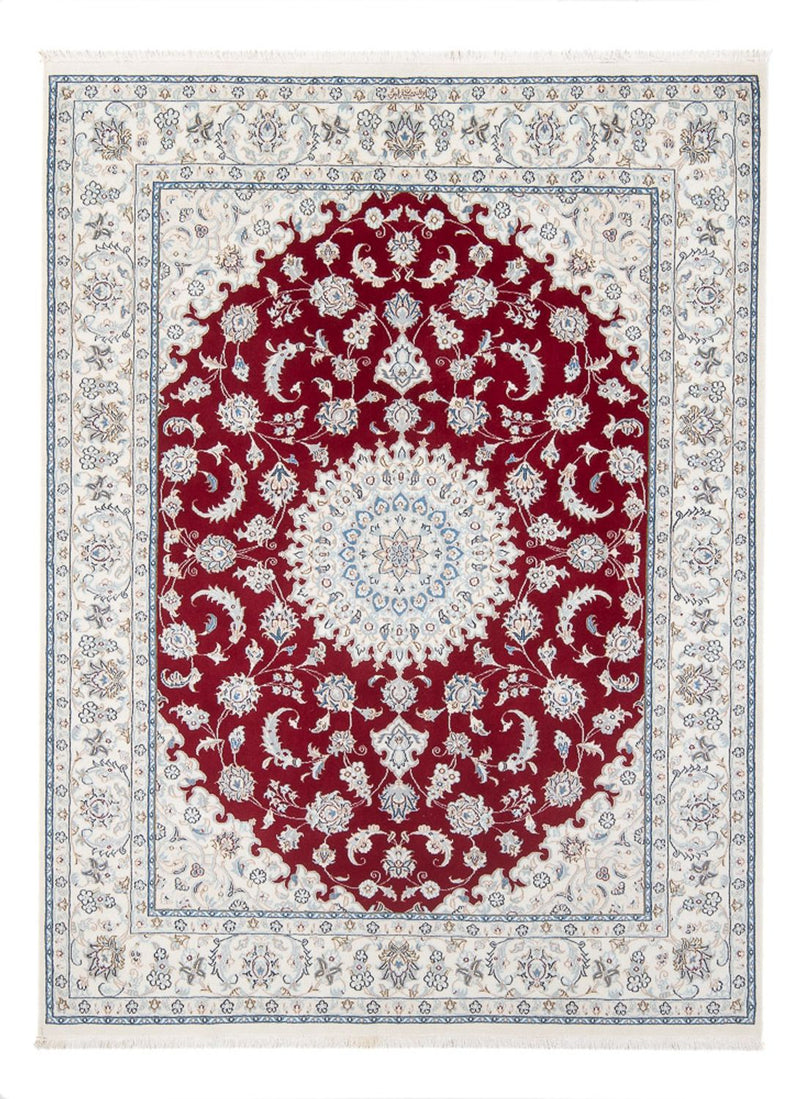 Persisk tæppe - Nain - Premium - 194 x 148 cm - rød