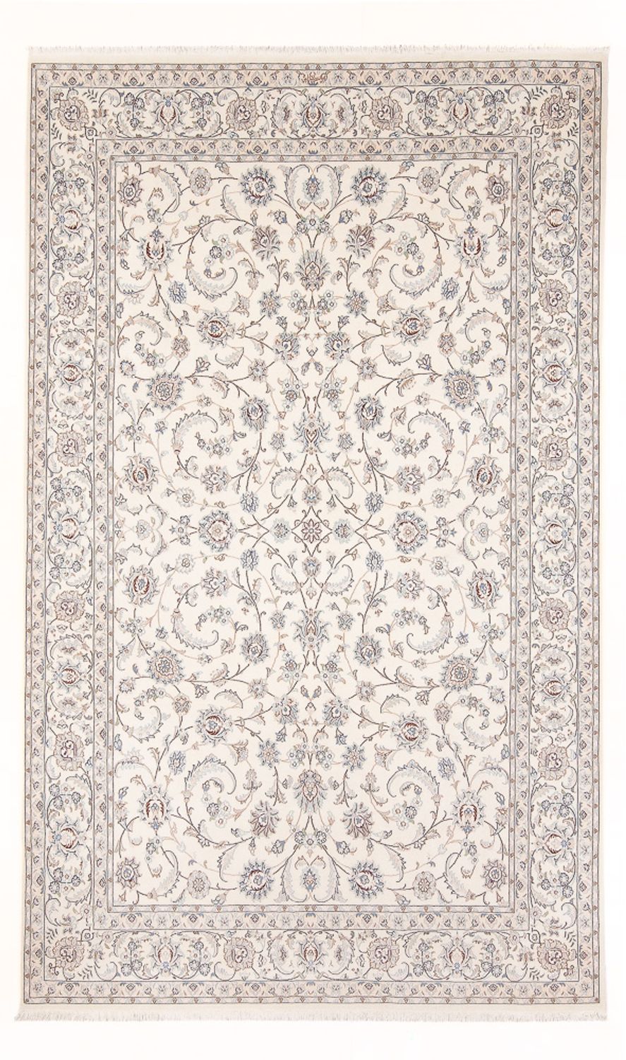 Persisk tæppe - Nain - Premium - 297 x 197 cm - creme