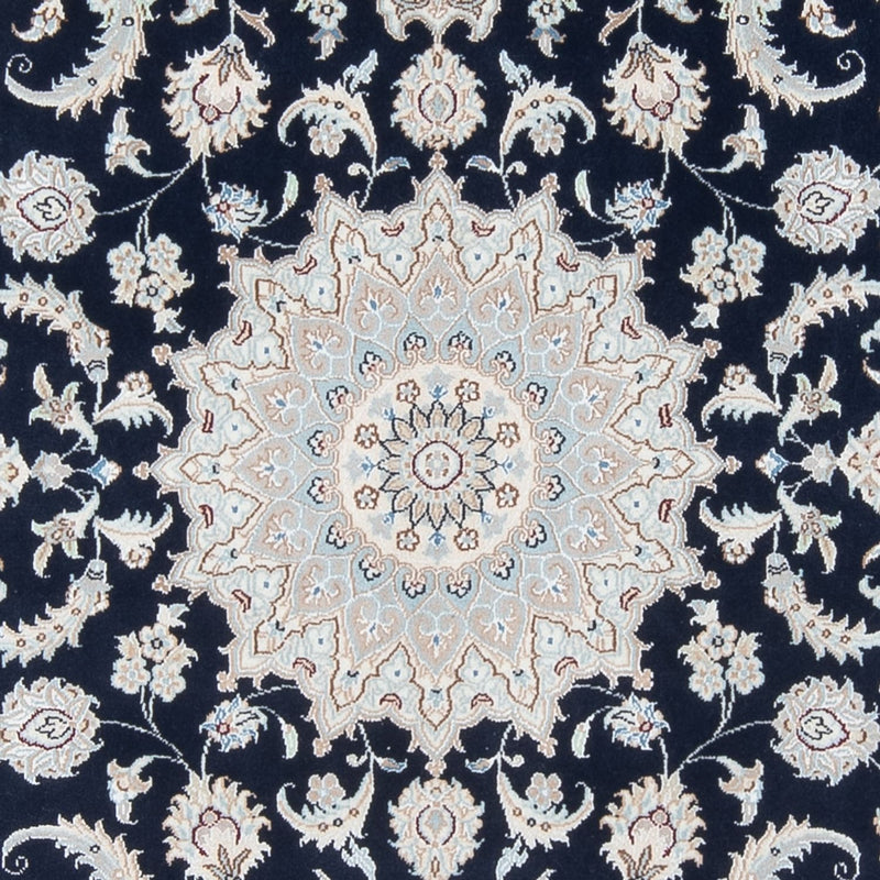 Persisk tæppe - Nain - Premium - 202 x 150 cm - mørkeblå