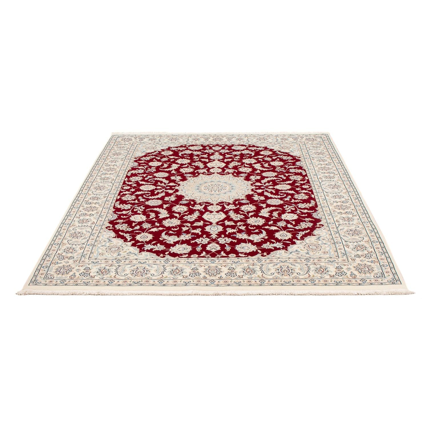 Persisk tæppe - Nain - Premium - 202 x 150 cm - rød