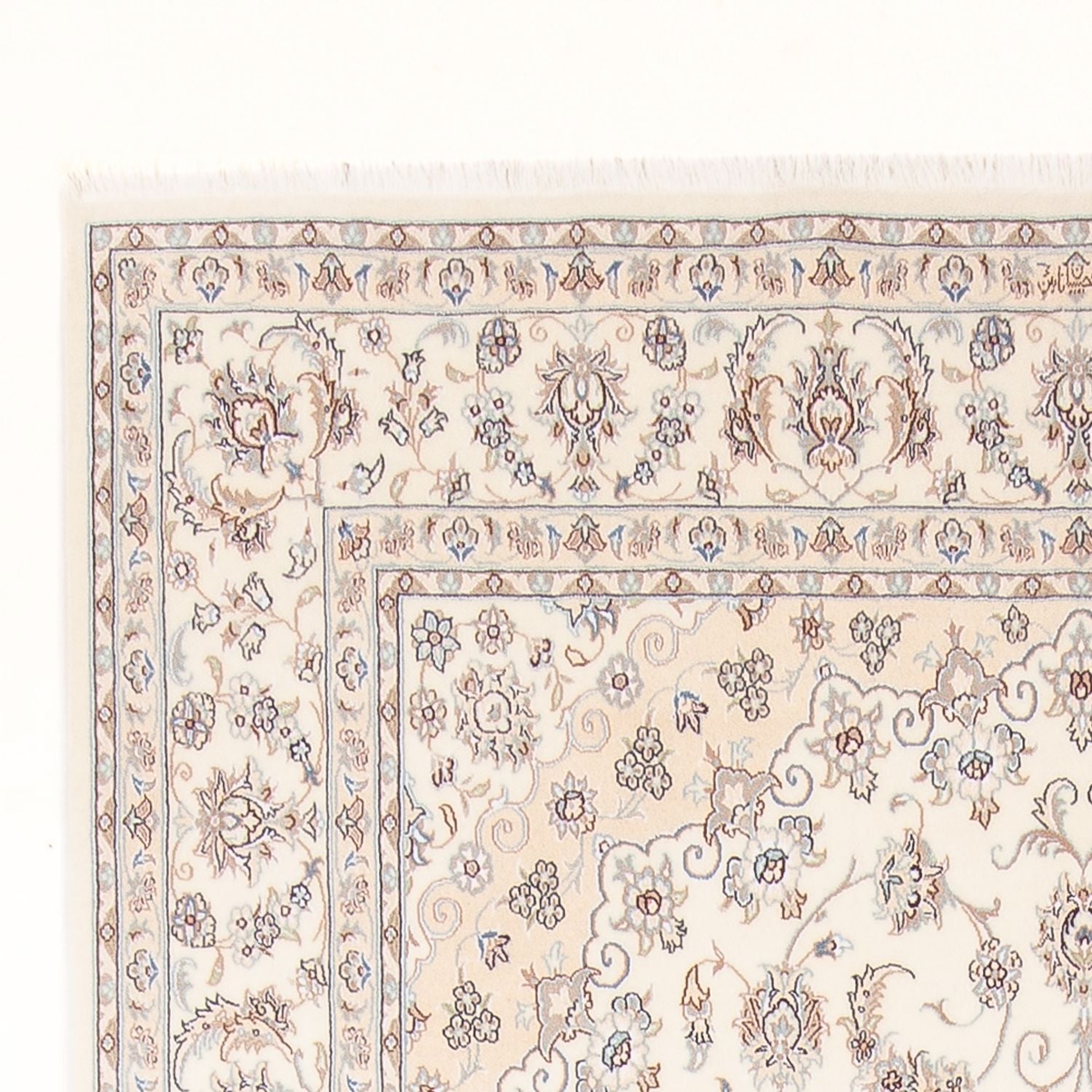 Persisk tæppe - Nain - Premium - 307 x 200 cm - creme