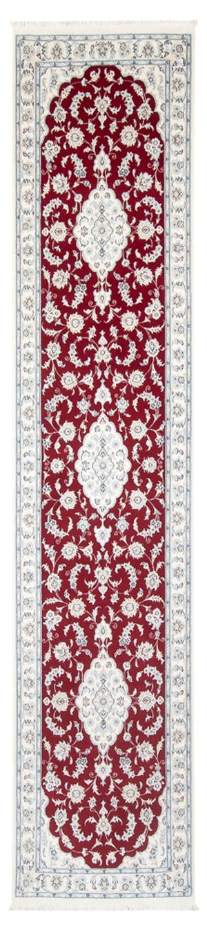 Løber Persisk tæppe - Nain - Premium - 350 x 86 cm - rød