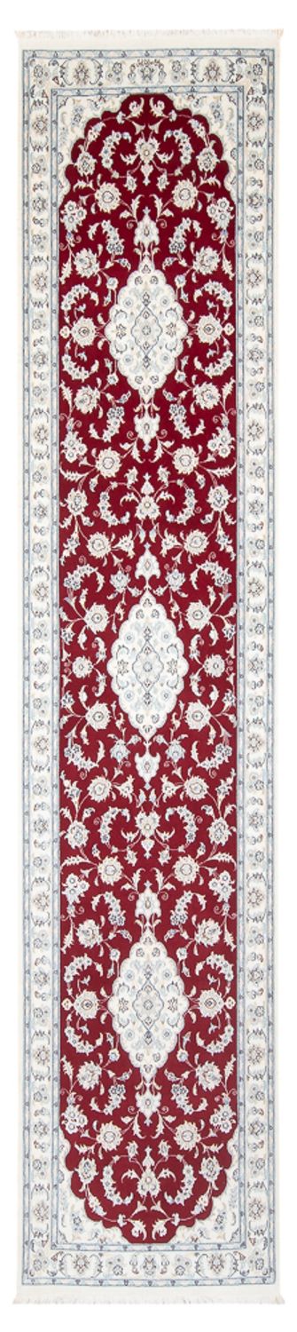 Løber Persisk tæppe - Nain - Premium - 350 x 86 cm - rød