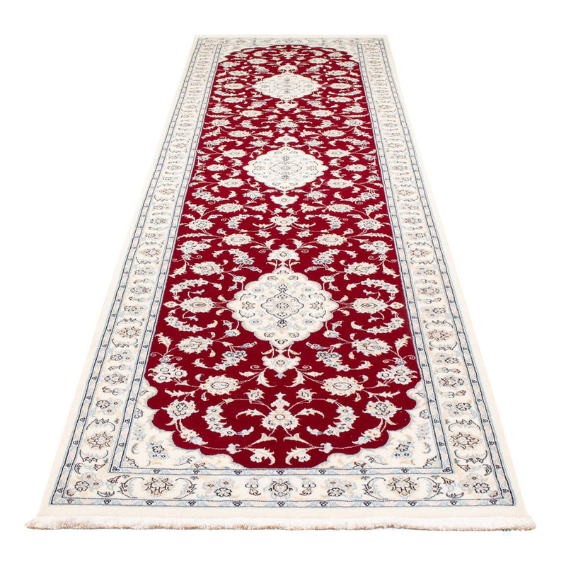 Løber Persisk tæppe - Nain - Premium - 350 x 86 cm - rød