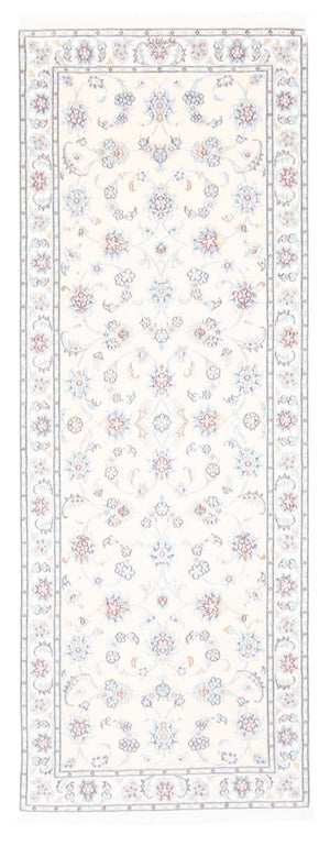 Løber Persisk tæppe - Nain - Royal - 201 x 82 cm - creme