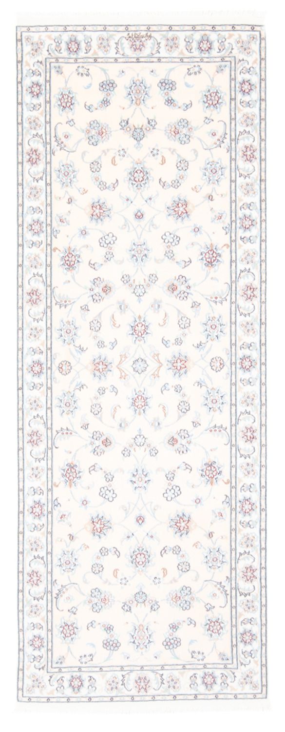 Løber Persisk tæppe - Nain - Royal - 201 x 82 cm - creme